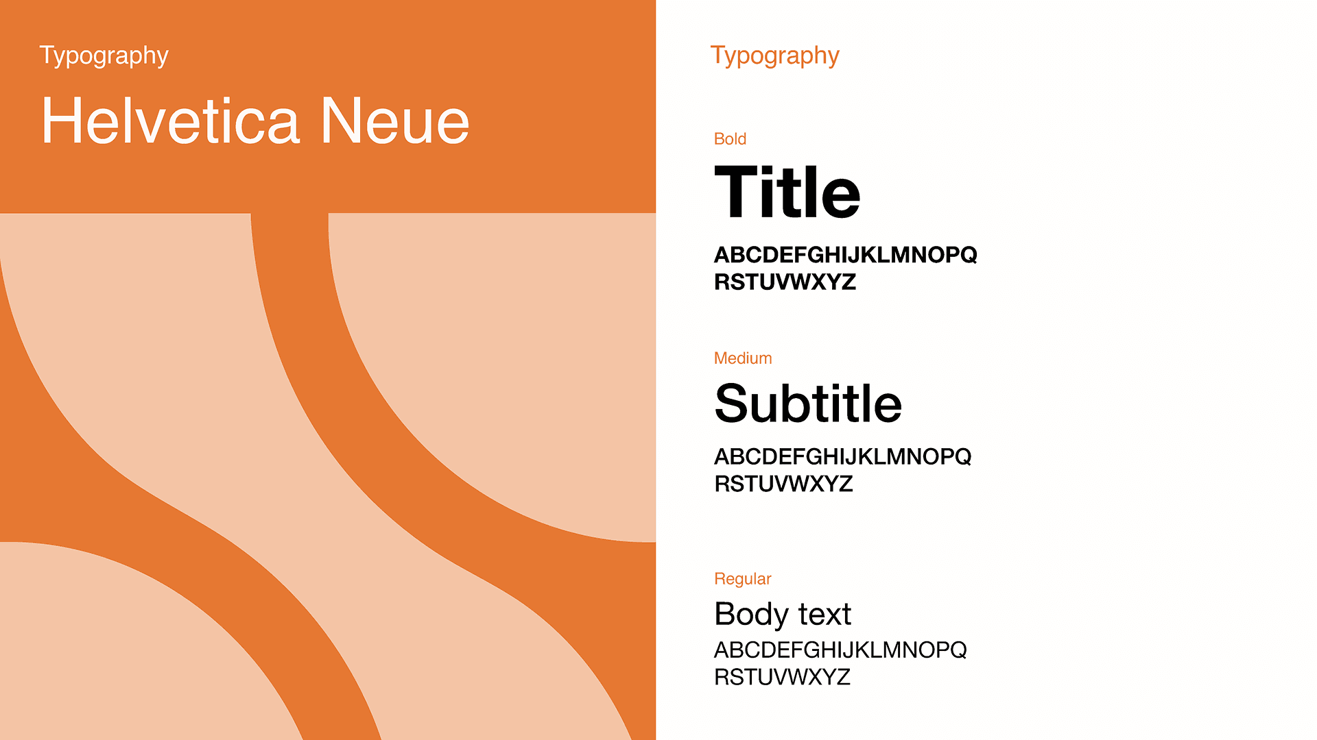 Hệ thống typography của thương hiệu STH
