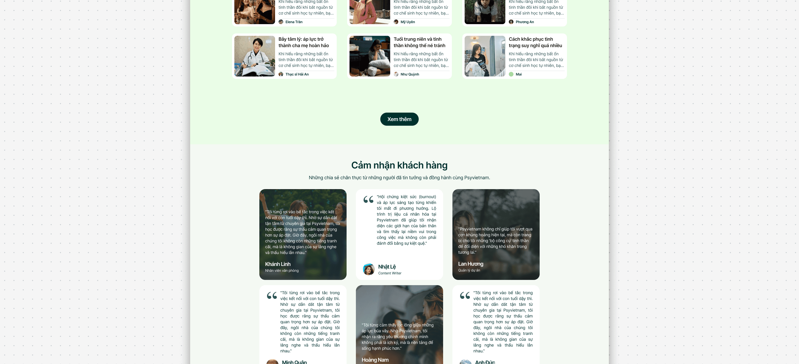 Dự án thiết kế UX/UI website PsyVietnam — hình 5